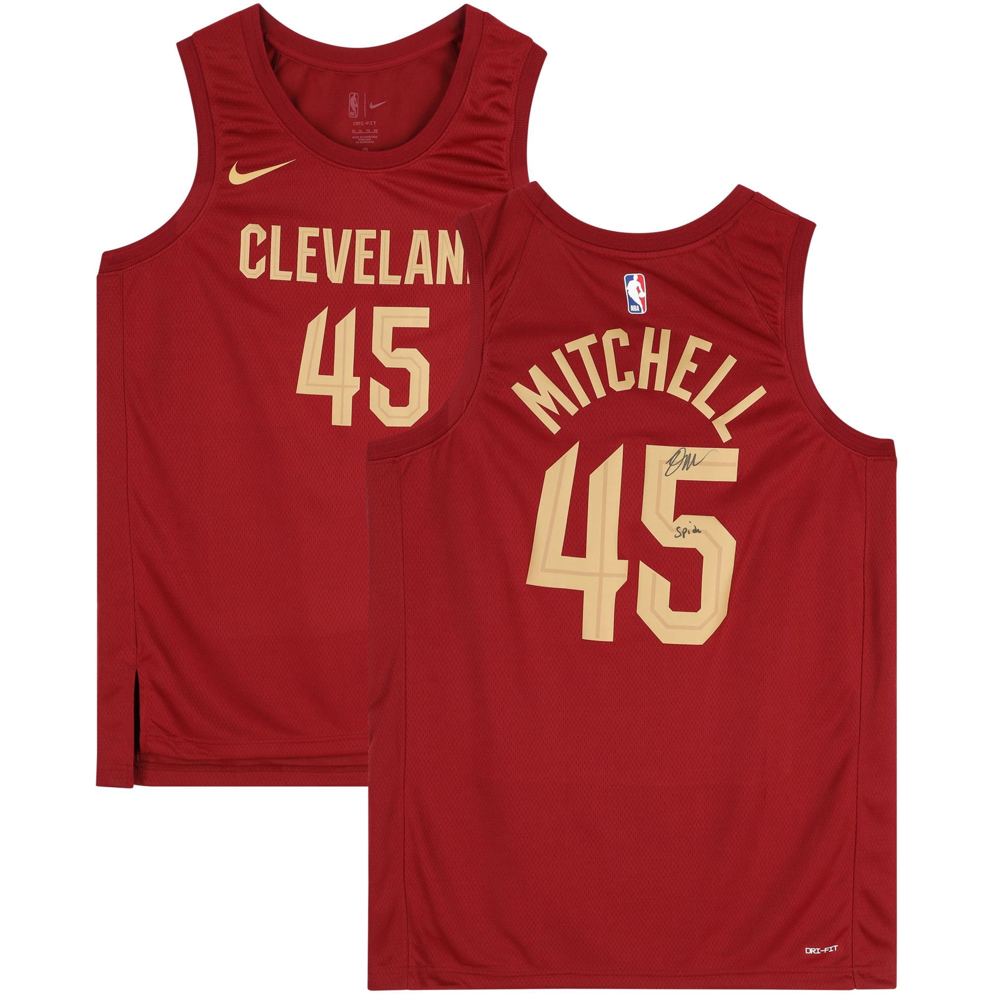 Donovan Mitchell Cleveland Cavaliers Autographed Maroon 2022-2023 Icon Swingman Jersey with "Spida" Inscription - Fanatics Authentic Certified