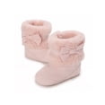 thumbnail image 4 of Infant Unisex Warm Fur Lining Soft Boots Baby Winter Ankle Non-Slip Rubber Texture Sole Toddler Winter Snow Crib Shoes, 4 of 5