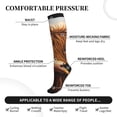 thumbnail image 3 of Lsque Countryside Sunflower Cow Pattern Sport Compression Socks for Men & Women 15-20 mmHg Knee High Nurse Pregnant Running Medical and Travel Athletic, 3 of 6