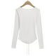 thumbnail image 5 of Ailaofu Women's Long Sleeve Cardigan Sweater V Neck Bow Tie Front Lightweight Shrug Sweater, 5 of 5
