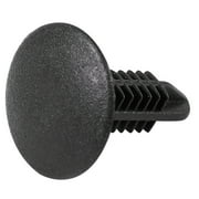 5mm x 5mm Hole Dia Black Plastic Rivets Fastener Push Clips 48 Pcs