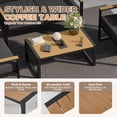 thumbnail image 4 of BaPiPro 4-Piece Outdoor Exposed Tube Sofa Set, Dark Gray Modern Sturdy Patio Furniture, Durable Conversation Set for Balcony, Backyard & Outdoor Comfort, 4 of 10