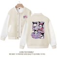 thumbnail image 1 of Sanrios Kuromi-Chaqueta de uniforme de béisbol para niño y niña, abrigo informal de manga larga con estampado Kawaii, ropa de regalo, 1 of 5