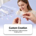 thumbnail image 5 of DIY Sun Catcher Making Kit, Make Your Own Rainbow Crystal Suncatcher, Alloy Ring Glass Beads Wind Chime Craft Set for Home Window Hanging Decor, Creative Gift for Girls Teens, 5 of 8