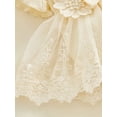 thumbnail image 6 of Baby Girl First Birthday Outfit Boho Lace Floral Romper Dress Newborn Ruffle Bodysuit Cute Photoshoot Cake Smash Outfit, 6 of 7
