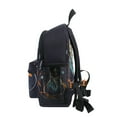 thumbnail image 4 of FORMRS School Backpack with Front Zippered Pocket 12" Student Travel Daypack, Black Astronaut Record, 4 of 6