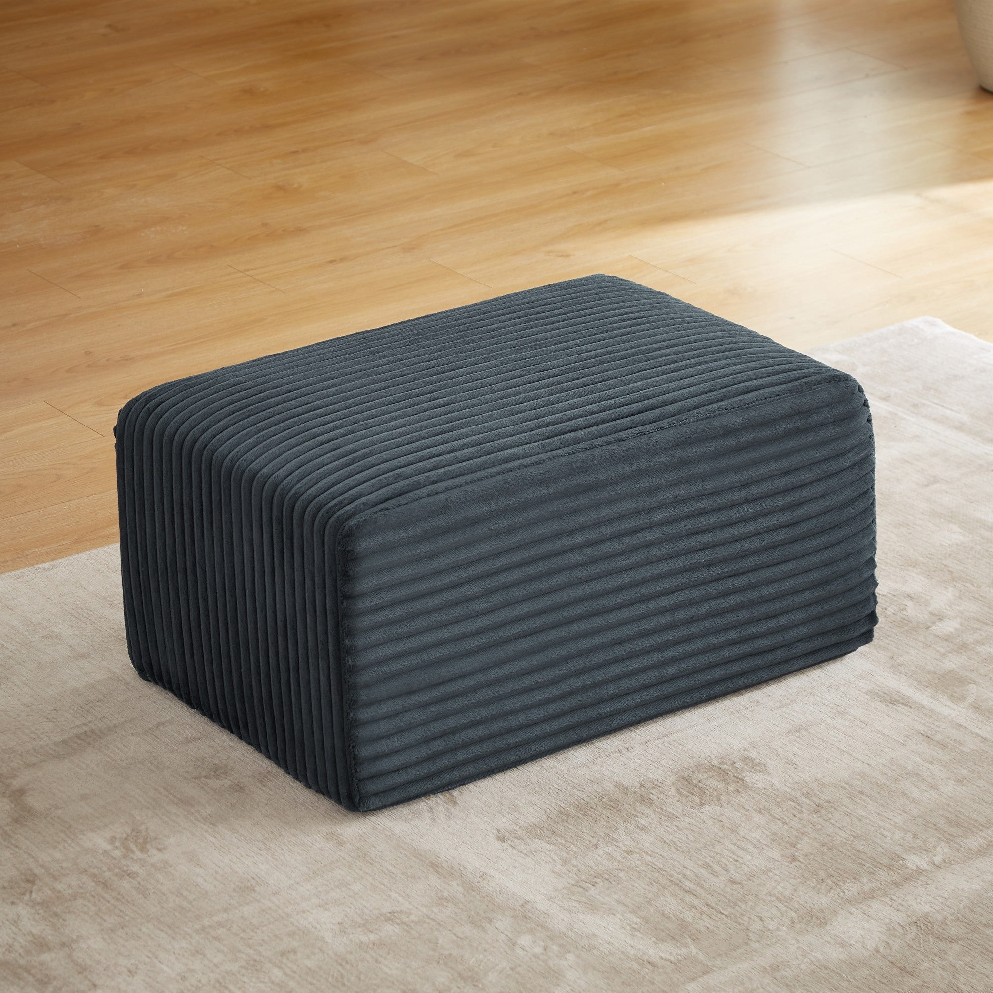 Sailvan L-Shaped Cloud Sectional Sofa with Ottoman