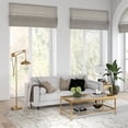 thumbnail image 4 of Maklaine Contemporary Aged Brass Floor Lamp with Solid Wheel Pulley System, 4 of 9