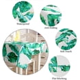 thumbnail image 5 of Summer Tropical Banana Palm Leaf Rectangle/Square Tablecloth 52x52inch, Stain Wrinkle Resistant Polyester Table Cloth,Oil Proof Dining Table Cover Decorative for Parties/Wedding/Outdoor BBQ, Aqua, 5 of 6