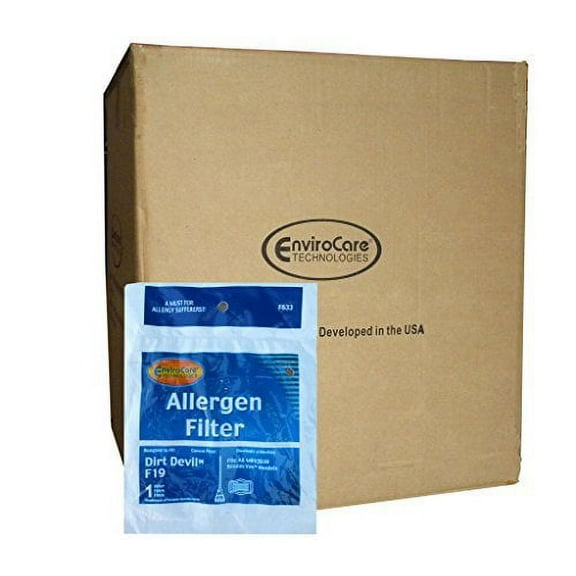 EnviroCare 1 F19 Filter Compatible with/ Compatible with Royal Compatible with Dirt Devil F19 Bro
