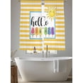 thumbnail image 5 of Yellow Striped Sheer Curtains 72 Inch Length 2 Panels Set Window Treatments, Farmhouse Stripes Modern Abstract Art Rod Pocket Semi Curtains for Living Room/Bedroom/Kitchen Décor, 104"W x 72"L, 5 of 7