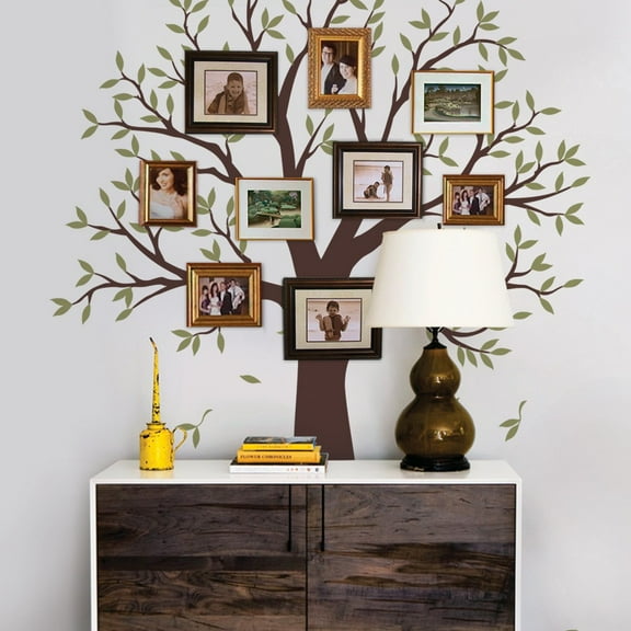 Narrow Family Tree Decal - Two Colors - Scheme A