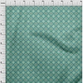thumbnail image 4 of oneOone Cotton Poplin Turquoise Blue Fabric Asian Traditional Block Sewing Fabric By The Yard Printed Diy Clothing Sewing Supplies 42 Inch Wide, 4 of 4