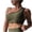 Green, variant on Darzheoy Sports Bras for Women Yoga Solid Sleeveless Cold Shoulder Casual Tanks Blouse Tops Intimates Womens Bra 36