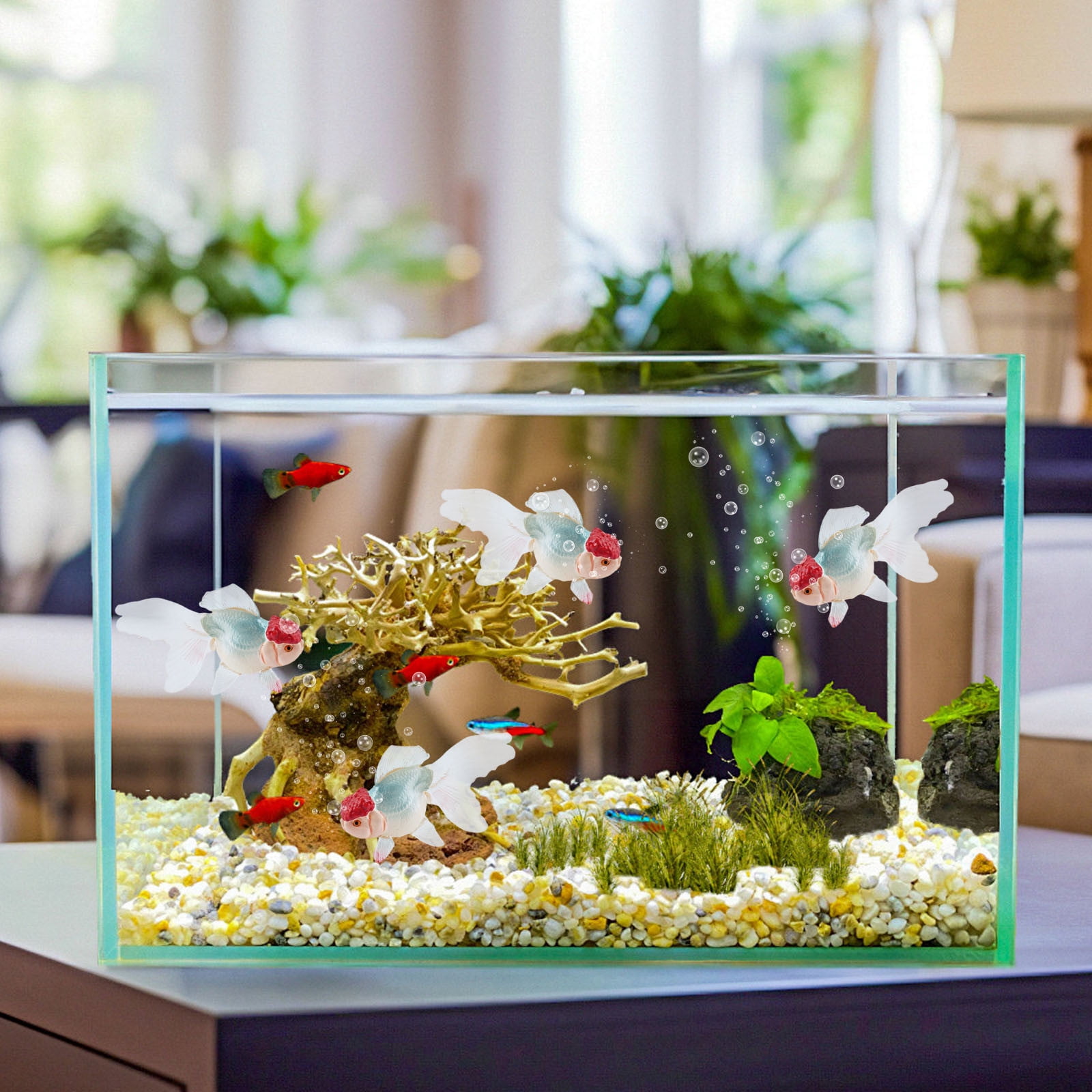 children's fish tank accessories Philbinden 4 Pack Floating Decorations，Cute Little Diver Aquarium Decoration Cartoon Fish Playmate with Floating Device Fish Tank : Pet Supplies Whether youre seeking a unique night light for your childs bedroom or aiming to infuse a touch of serenity into your living room SDJMa Floating Fish Tank Decorations,
