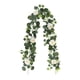 thumbnail image 1 of Guirnalda de enredaderas de hojas verdes artificiales con flores para decoración de mesa. 180cm, 1 of 9