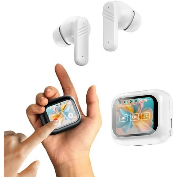 Wireless Earbuds Bluetooth Headphones Touch Screen Bluetooth Ear Buds with Built-in Mic Extra Comfort IPX5 Waterproof Headset 360 Stereo with Noise Cancellation