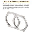 thumbnail image 3 of 3Pcs Cast Pipe Fitting Hex Locknut, 304 Stainless Steel Hex Lock Nut NTP2" Female Thread for Plumbing Fixed, 3 of 5