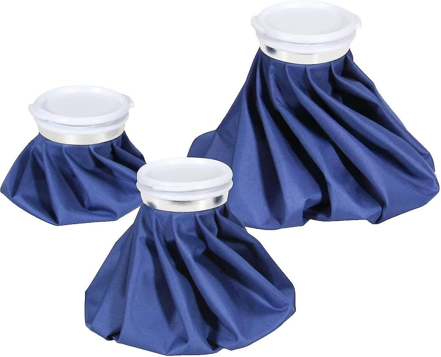 Reusable Ice Bag Hot Water Bag For Injuries, Hot & Cold Therapy And Pain Relief, 3-pack, 3 Sizes (6"/9"/11"), (for Hot Therapy Is 50-60/122-140)