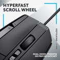thumbnail image 3 of Logitech G502 X Wired Gaming Mouse - LIGHTFORCE hybrid optical-mechanical primary switches, HERO 25K gaming sensor, compatible with PC - macOS/Windows - Black, 3 of 6