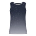 thumbnail image 3 of QATAINLAV Men's Workout Tank Top Casual Soft Sleeveless Gym Muscle Shirts Fashion Gradient Print Round Neck Bodybuilding Tees Lightening Sales Gray 5XL, 3 of 4