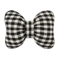 Taicans Plaid Bow Ribbon Lumbar Pillow for Couch & office Chair - 15x12 Inch Decorative Throw Pillow,Soft Lumbar Support Cushion for Sofa,Bed,Reading,Gift & Home Decor