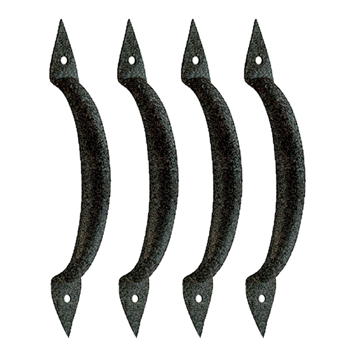 4 Door Pull Spike Black Wrought Iron 6 3 8 Quot H X 1 1 4 Quot W