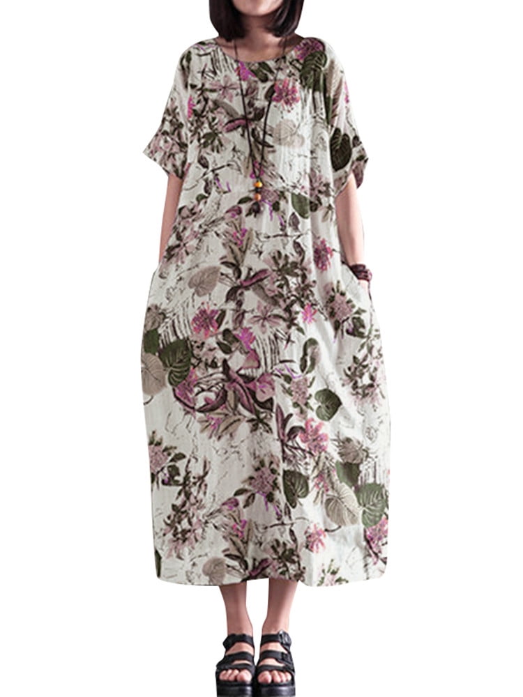 loose floral dress