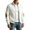 White, variant on TOUMENY Men Fall Winter Jacket Solid Stand Collar Zip Up Lightweight Casual Cardigan Coat Vintage Slim Fit Long Sleeve Outdoor Travel Jacket Black M