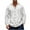 White, variant on Hoodies for Men Cotton Linen Button Down Hoodies Long Sleeve Casual Beach Tops Lightweight Vintage Shirt 3XL