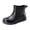Black, variant on Men's Rain Boots Wide Width Waterproof No Slip Rubber Ankle Boots for Outdoor Work Gardening Fishing Boating Camping