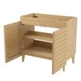 thumbnail image 3 of JONATHAN Y Calandre 36 in. W x 18 in. D x 33 in. H, Thin Linear Slat 2-Shelf, Bath Vanity Cabinet ONLY, Oak, VAN1007A, 3 of 7