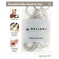 thumbnail image 6 of Heliums Small Hair Ties - Light Gray - No Damage Mini 1 Inch Reusable 2mm Elastics for Thin Hair and Kids, Neutral Ponytail Holders - 48 Count, 6 of 8
