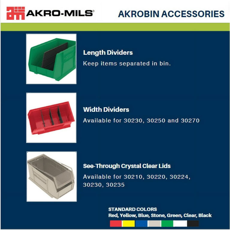 Akro-Mils Stackable Storage Bins, AkroBins 30234 Stacking