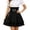 A-Black1527, variant on Wxolcjlv Women's High Waist Pleated Mini Skirt Button Decor Lace Goth Short Skirts