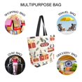 thumbnail image 7 of FORMRS Womens Canvas Tote Bag with Zipper Inner Pocket Shoulder Handbag, Christmas Gift Train, 7 of 7