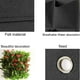 thumbnail image 2 of Jardinera de pared Bolsa de jardinera de pared Bolsas de jardinera de fieltro Macetas colgantes Maceta de flores verdes verticales para interior Balcón al aire libre Jardinería (49 puertos negros) Thisnde ACTIVE Biensenido a ACTIVE, 2 of 5