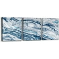 thumbnail image 1 of Abstract Wall Art Bedroom Wall Décor 3 Piece Blue Beach Ocean Picture Coastal Theme Nautical Sea Wave Canvas Prints on Canvas Seascape Modern Artwork for Home Living Room Office - 12"x16"x3 Panel, 1 of 6