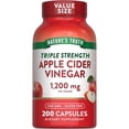 thumbnail image 1 of Nature's Truth Apple Cider Vinegar Capsules | 1200mg | 200 Pills | Extra Strength | Value Size | Non-GMO, Gluten Free Supplement, 1 of 5