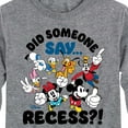 thumbnail image 3 of Mickey & Friends - Did Someone Say Recess - Youth Long Sleeve Graphic T-Shirt, 3 of 5