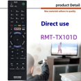 thumbnail image 2 of RMT-TX101D For Sony TV Remote Control Replacement Universal Smart TV Remote, 2 of 5