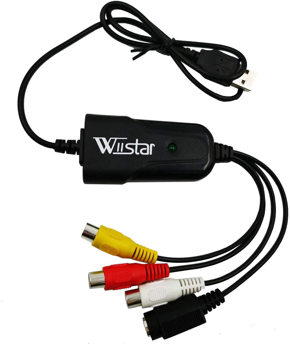 USB 2.0 Audio/Video Grabber kompatibel mit Windows 8 und Windows 10 Video/VHS-Adapter Tech Stor3 