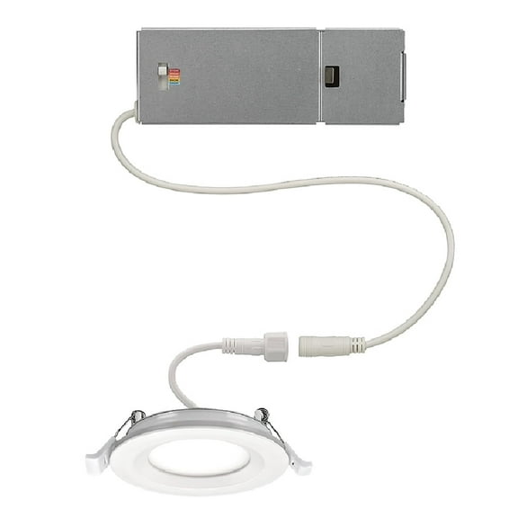 ETI 3" LED Canless Downlight with Nightlight, 5CCT Color Preference 2700K/3000K/3500K/4000K/5000K, Aluminum, 53826102