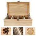 thumbnail image 5 of KAKOWELY Boîte de collection de Pièces Boîte de Rangement de Pièces Boîte de Pièces Portable Boîte de Pièces Commémorative Conteneur de Pièces Boîte en Bois Multi-Emplacements Boîte de Pièces Support en Bois 11.61"X6.89"X4.13 Pouces, 5 of 5
