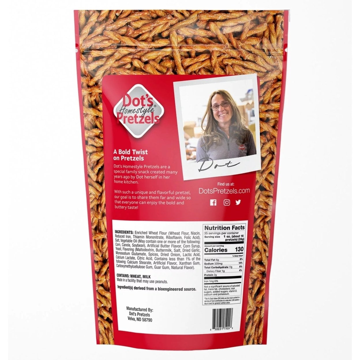 Dot's Homestyle Pretzels Original Seasoned (35 Ounce)