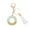 O, variant on Meitianfacai Alphabet Keychain, Tassel Letter Key Chain Crystal Drop Pendant Fashionable Bag Wallet Key Chain Holiday Gifts for Him/Her