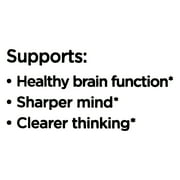 Equate Memory Support Dietary Supplement Capsules, 30 Count, Compare vs Prevagen® Regular Strength