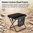 thumbnail image 7 of 2026 New Foldable Backpack Stool, Ultralight Compact Foldable Sling Bag Stool 10.60*9.44*10.60 In, Portable Pocket Chair With Carrying Bag for Hiking, Camping, Fishing (Blue, Small), 7 of 7