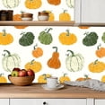thumbnail image 5 of Peel and Stick Wallpaper Contact Paper hand drawn pumpkin cartoon style Cute autumn textile Self Adhesive and Removable 24in x 118in, 5 of 8
