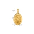 thumbnail image 3 of 14k Yellow Gold St Jude Thaddeus Pendant Necklace for Men or Women with Raised Image and Pray for Us Text, Catholic Christian Medal Symbolizing Faith and Protection, 3 of 6